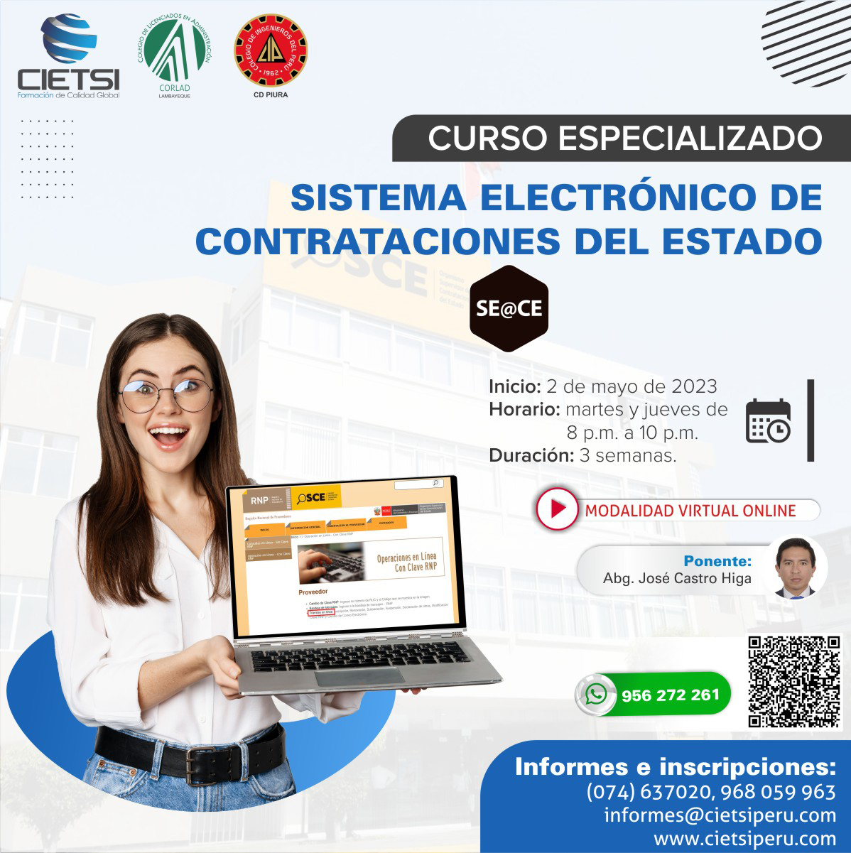 CURSO ESPECIALIZADO SISTEMA ELECTRÓNICO DE CONTRATACIONES DEL ESTADO ...